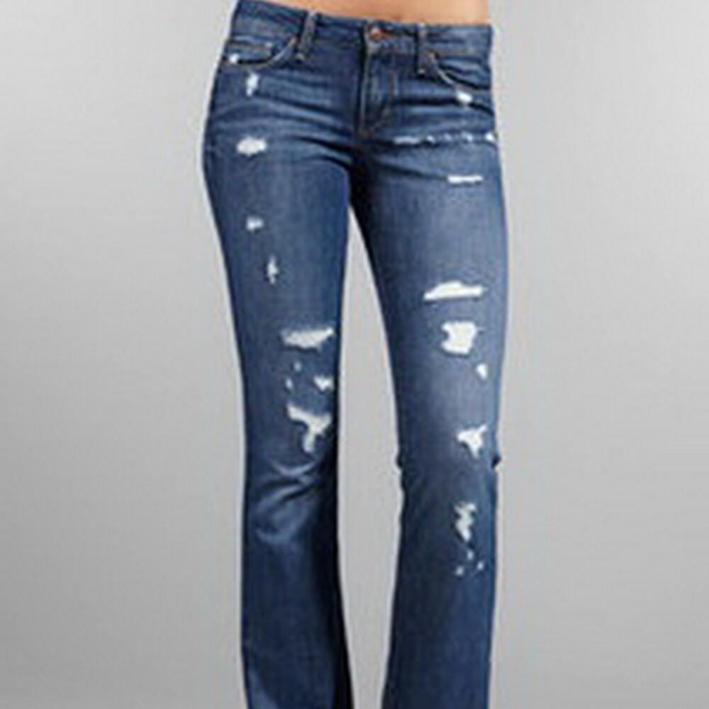 Joe's‎ Jeans Honey Bootcut Jeans Women Size 27 Blue Distressed Ripped Denim